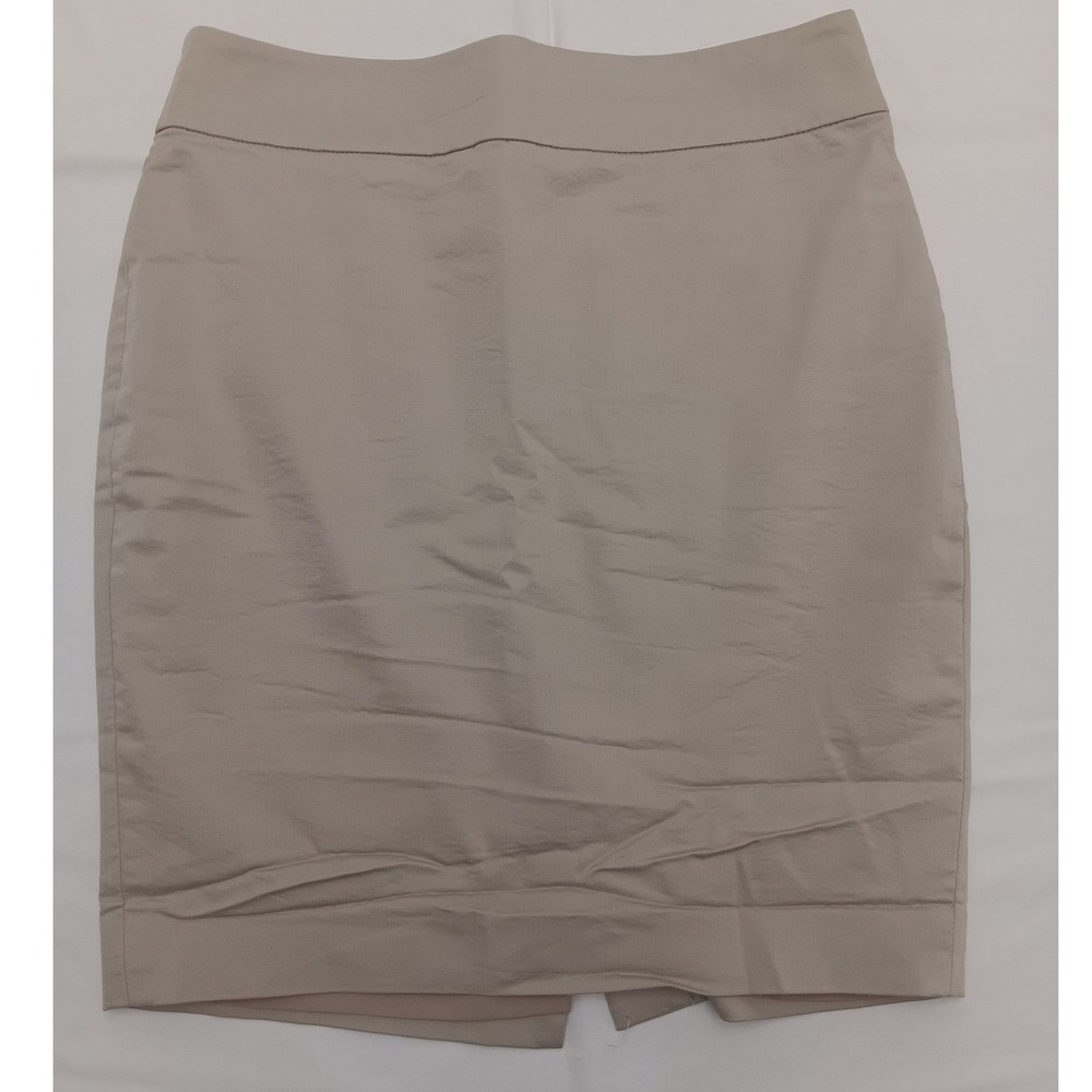 Ann‎ Taylor Petite Tan Pencil Skirt Size 4 Petite Business Career Office Casual